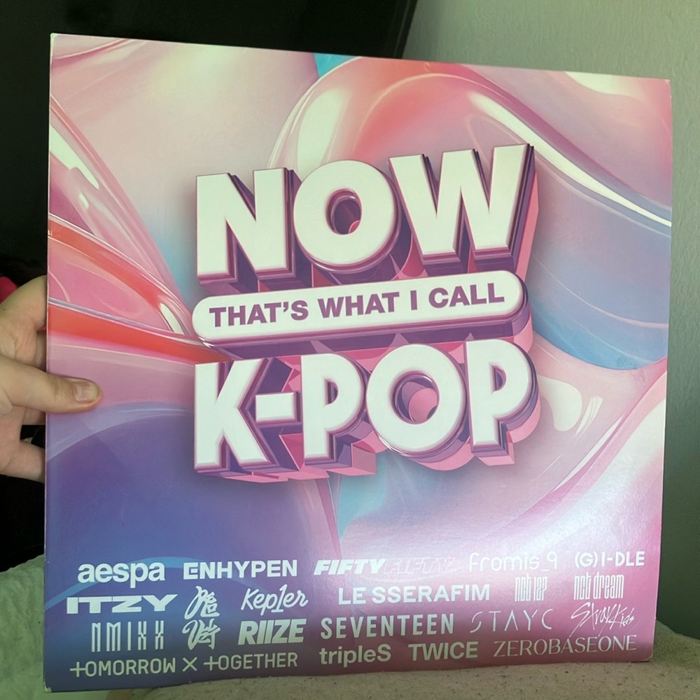 K-Pop Album Cover with Pastel Design
